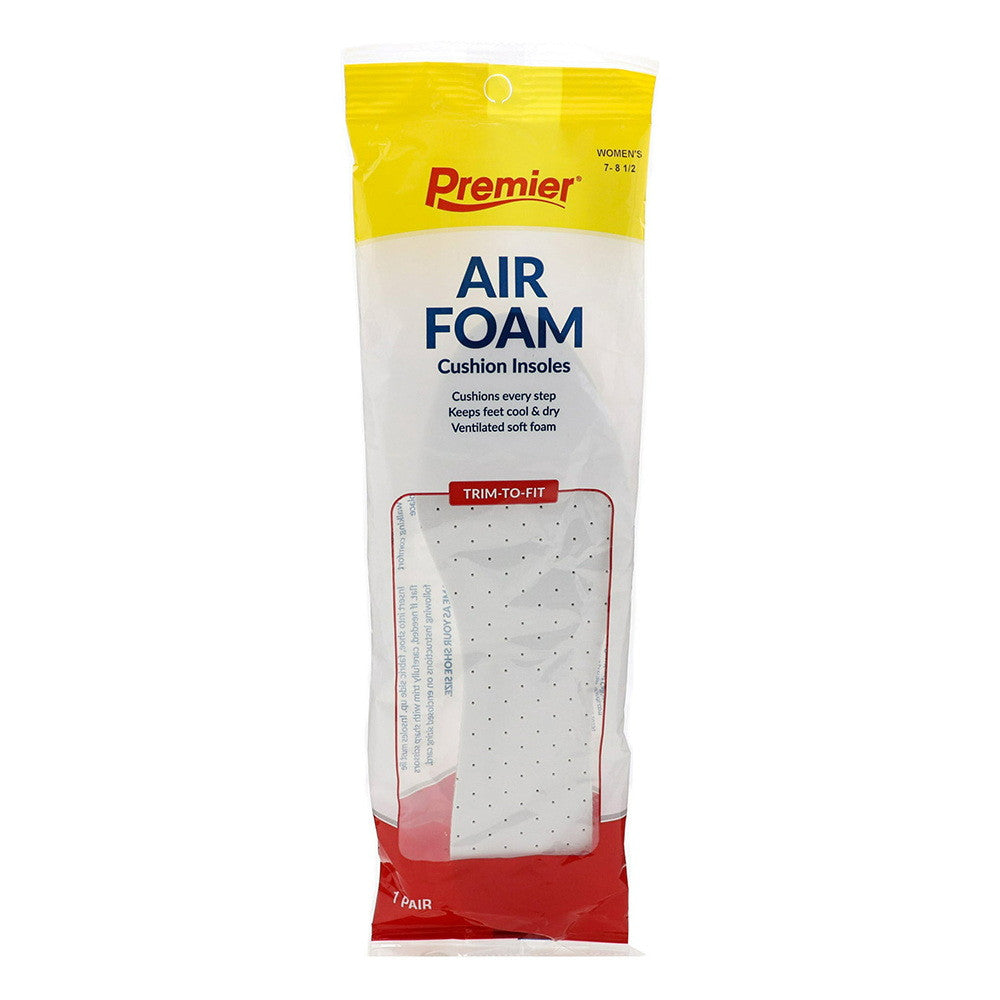 Premier Comfort Plus Cushion Insoles For Women, Premium Of Size: 7-8, 1 Pair